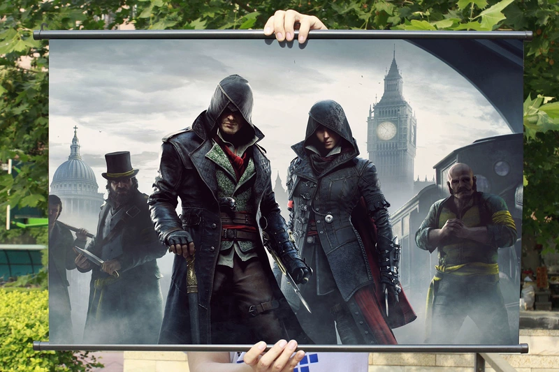 [Flange] Assassin Creed, Yuxiong, bộ sưu tập trò chơi Cindyga, treo tranh, áp phích trang trí trò chơi vải - Game Nhân vật liên quan