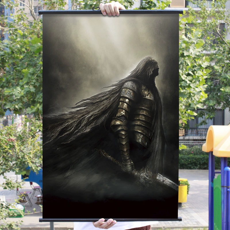 [Flange] Dark Soul 2 Bộ sưu tập trò chơi bao quanh Bức tranh Black Soul 2 Học giả tội lỗi nguyên bản Trang trí Poster vải - Game Nhân vật liên quan