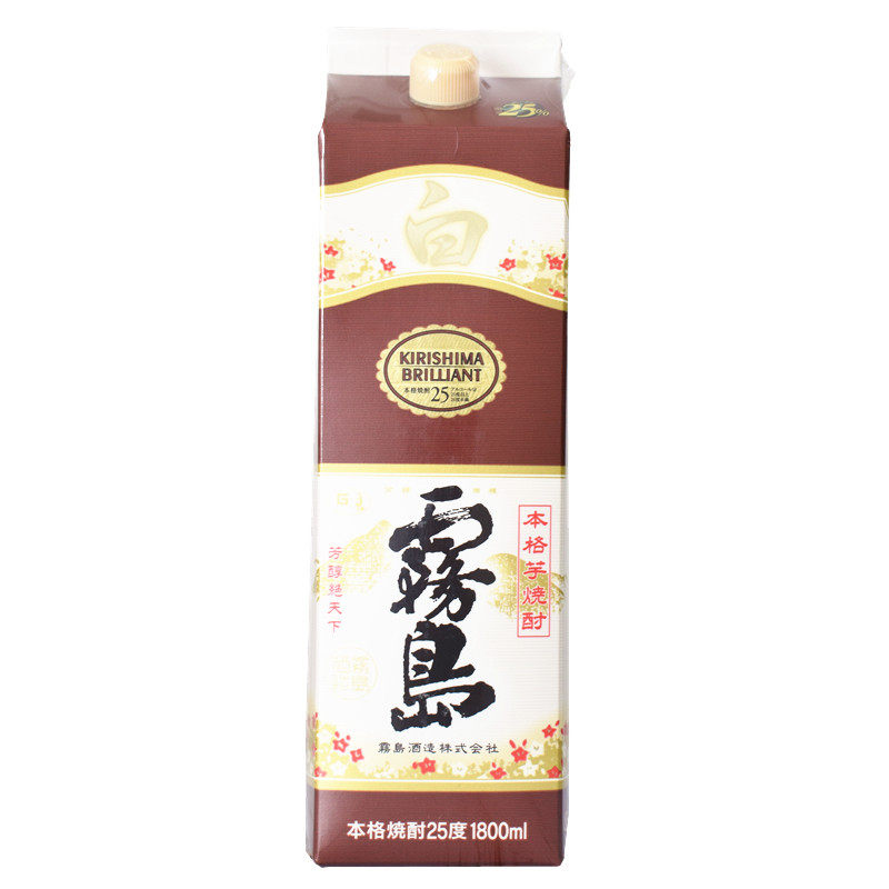 Japan's Shirakirishima Benge sweet potato shochu distilled wine original imported shochu Kirishima brewing 1800ml carton
