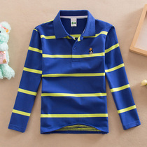 7 Boys and girls long sleeve T-shirt 8 summer clothes 6 childrens T-shirt 9 with collar 12 years old middle and large children polo shirt 10 students 5