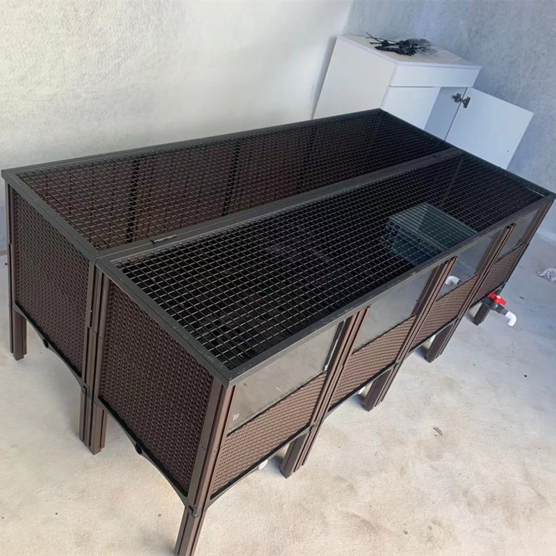 Yellow edge closed shell turtle outdoor anti-rat net Anti-cat net cover anti-snake net High-grade turtle fish tank cover anti-dog net