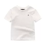 Хлопковая летняя одежда, летняя футболка для мальчиков для отдыха, впитывает пот и запах, короткий рукав, в западном стиле, европейский стиль