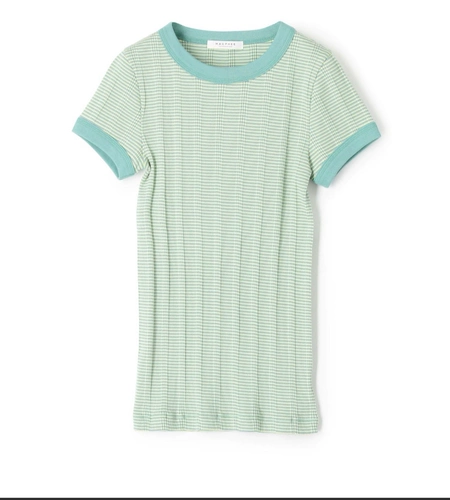 Томороуландская полоса Pure Cotton Cotton Complete -Shorteed T -Shirts размещенные заказы без возвращения