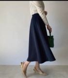 Rive Droite Right Bank Семья японская -созданная половина юбки в форме не вернется после заказа