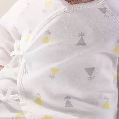 Newborn baby clothes spring and autumn and summer newborn monk thin cotton suit romper men's and women's long-sleeved baby one-piece