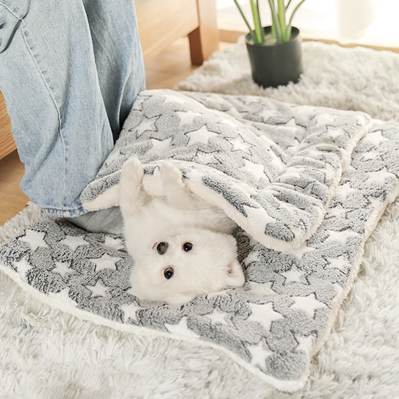 Cat Mats Thick Sleeping With Dogs Winter Small Quilts Dogs Sleeping Mats Soft Kitty Blankets Winter Pet Warm Supplies