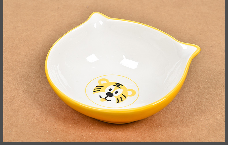 MADDEN mèo và con chó nhu yếu phẩm hàng ngày pet dog bát mèo bát mèo nồi con chó con chó dễ thương mô hình động vật bát gốm bình nước gắn chuồng cho chó