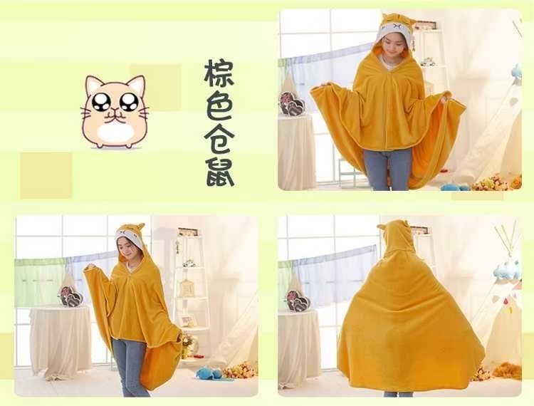 Người đàn ông vô gia cư ma người đàn ông lười biếng áo choàng choàng khăn choàng ngủ nap giải trí điều hòa không khí chăn flannel - Ném / Chăn chăn lông cừu crown