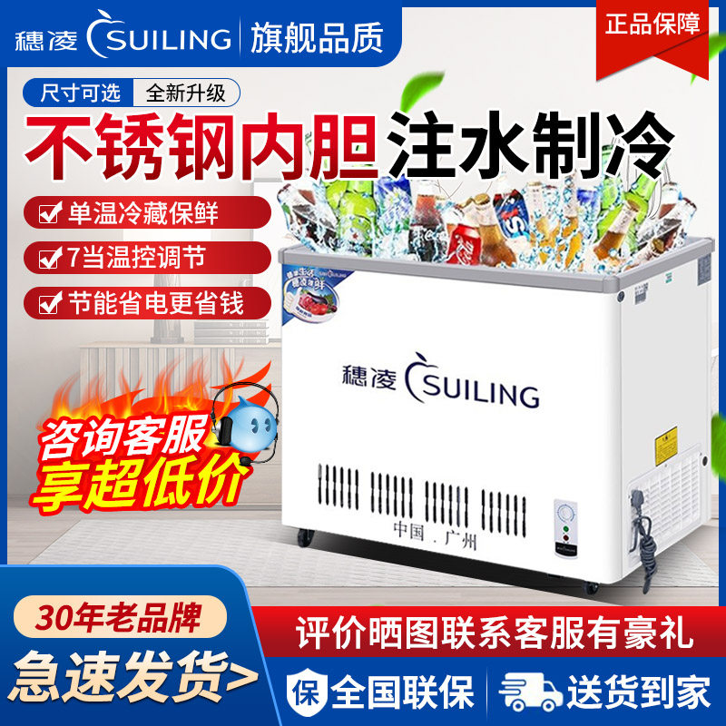 Ear Ling Fish water cabinet 165205235275325 Refrigerated sleeper fresh ice Freezer Ice Beer Water Cabinet Freezer