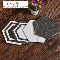 Jazz white hexagonal brick Nordic tile Cement brick Personality tile Kitchen floor tile Bathroom wall tile Balcony floor tile