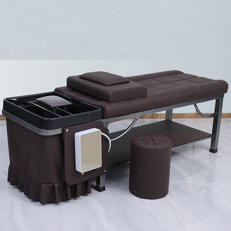 New Thai massage shampoo bed hair salon dedicated barber shop fumigation head recuperation hairdressing flushing bed with water heater