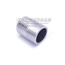 304 stainless steel water heating accessories Single-head wire tap water pipe connector round pipe external wire pipe short pipe wire DN15