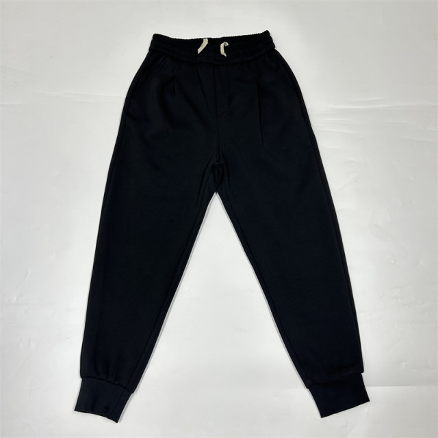 2024 Spring New Black Sweatpants Men's Korean Style Versatile Loose Leg Sweatpants Pleated Nine-Point Harem Pants