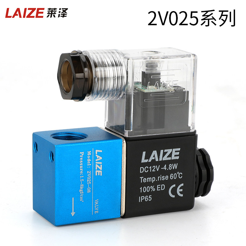 Lyser pneumatic valve 2V025-08 2-way solenoid valve AC220V coil control reversing valve DC24V12V