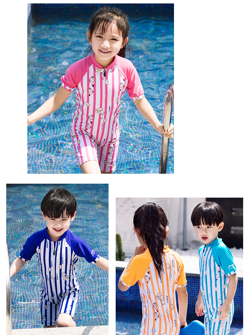 Đồ bơi trẻ em Li Ning cô gái cô gái cô gái trẻ em trẻ em áo tắm một mảnh trẻ em học sinh chống nắng đồ bơi quần bơi trẻ em nam