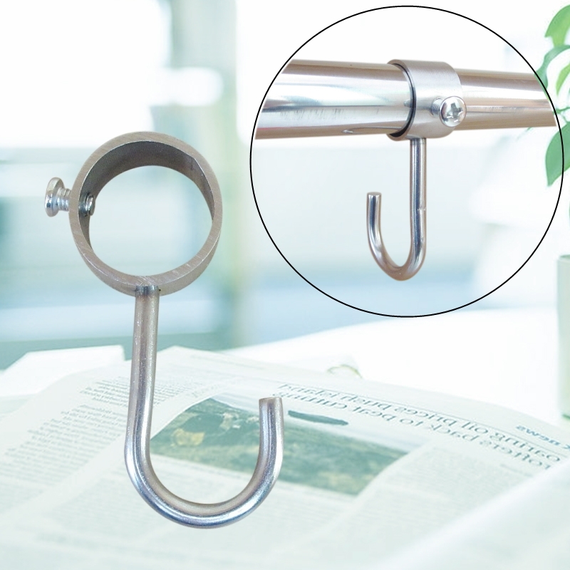 Chaeze Stainless Steel Hook Clothesline Windproof Hook hook Kitchen Guard Hook Containing Pendant Hook Solid Pipe Hook