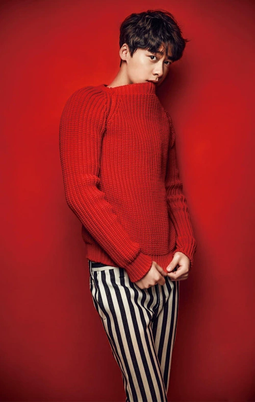 Mùa đông phong cách mới Li Yifeng Wu Yifan sao với cùng một đoạn đàn ông và phụ nữ red headband couple áo len áo len áo đôi