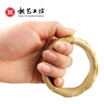 Peach wooden bracelet female retro style simple hand jewelry Chinese style dragon and phoenix bamboo festival to give mother gift personality bracelet