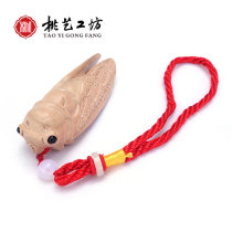 Mahogany zhi le hou ornaments hand Jinchan hand pieces felicitous small living room blockbuster old material play