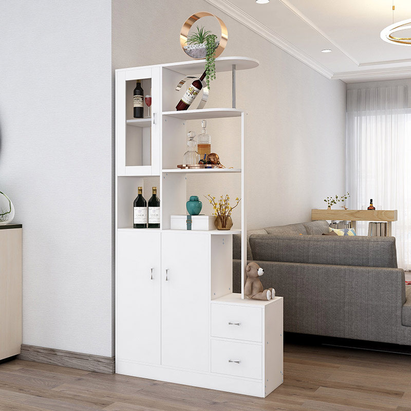 Small Family Type Screen Wine Cabinet Partition Hyun Guan Cabinet Shoes Cabinet Integrated Living Room Cabinet Modern Brief Yogen Guan Bifacial Cabinet