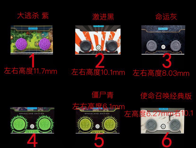 PS4 handle rocker cap FPS competitive heightening cap SLIM PRO universal non-slip silicone cap