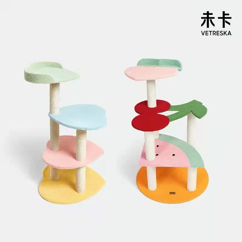 (Luhan endorsement) Uncarded cat climbing frame fruit palette cat scratching board cat claw sharpener cat furniture climbing