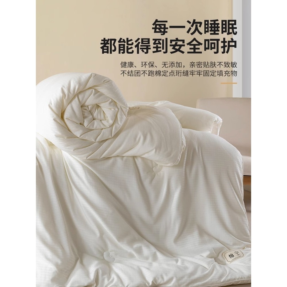 Nude Cotton Class a Soybean Fiber Quilt Summer Air-Conditioning Bedding Spring and Autumn Quilt Core Single Thin Quilt Cotton Quilt
