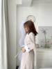 Nude Cotton Bathrobe, Long, Quick-Drying, Adult Couple Bathrobe, More Absorbent Than Pure Cotton, Suitable for All Seasons, Hotel