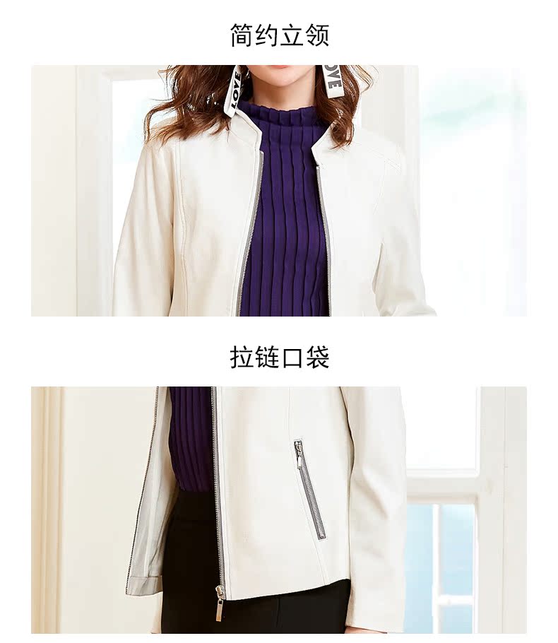 Xu hướng UGE / Yimeng xuân mới dành cho phụ nữ trung niên Kiểu dáng áo khoác hoang dã ngắn của Hàn Quốc là áo len mỏng tay dài cỡ lớn - Áo khoác ngắn áo măng to nữ ngắn