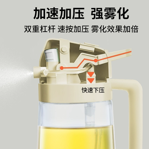 Горшок с распылителем масла Бутылка с маслом бытовая кухня Горшок с маслом Соевый соус уксус Бутылка с приправой Бак для масла Горшок с распылителем Стеклянная бутылка с маслом не висит масло