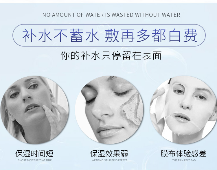 ZUZU Hyaluronic Acid Moisturising Moisturising Mask Làm sạch lỗ chân lông Nuôi dưỡng và phục hồi da 20 miếng mặt nạ đất sét cho da dầu mụn