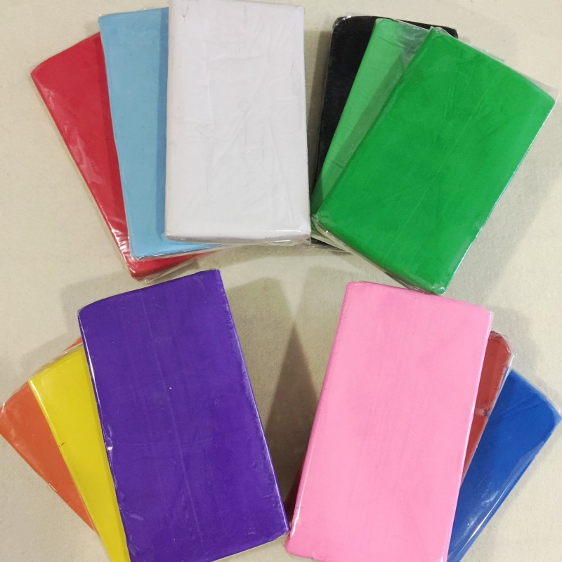 The science course of water resistant oil rubber mud was tested for floating color large mud graduation design model sculpture mud plastic mud plastic molding students experimentally with insoluble watercolor mud 12 color selection