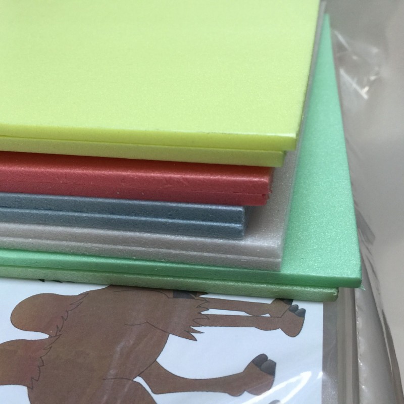 16k Powder Prints Prints material Blow Paper Prints Material Five Color Dress Blown Panels Thickened 4mm Color Decorative Cardboard Children Fine Art Handmade Model DIY Prints Material Handmade Class cut and collage