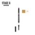 Giai đoạn Q / 施 pencil Bút chì kẻ lông mày không thấm nước nữ bền không thấm nước và mồ hôi không dễ cởi bỏ trang điểm màu đích thực - Bộ trang điểm vẽ lông mày Bộ trang điểm