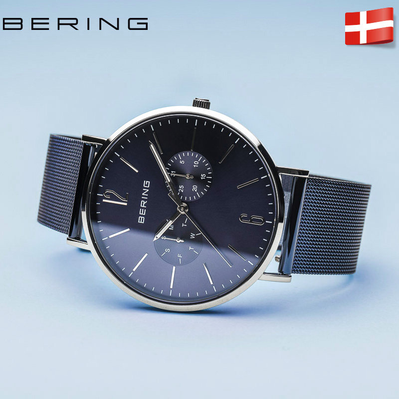 BERING Bering Watch Men's Imported Fashion Waterproof Minor ins Large Dial Men's Steel Belt Quartz Watch