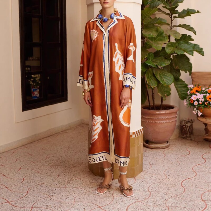 European and American Cross-Border 2026 Aliexpress Amazon Independent Site Casual Fashion Elegant Linen Suit Cardigan Dress