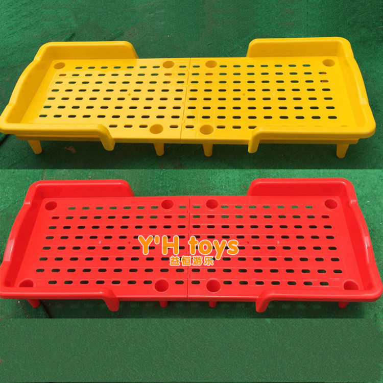 Hot pins Folds Thickened Plastic Bed Nursery School Children Special Afternoon Beds Nap Splicing Small Bed Plastic