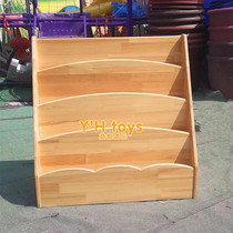 High-end Zhangzi Pine Solid Wood Area Corner Book Shelf Plotbook Kindergarten Children Pine Wood Step Bookshelf Book Cabinet