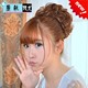 Wig hair band caterpillar winding hair spring ladies curly hair bud ball head bridal fluffy hair accessories