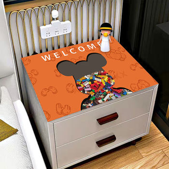 Bedroom bedside table mat cartoon high-end waterproof anti-scalding cover cloth internet celebrity mat small tablecloth refrigerator dust-proof table mat Bedroom bedside table mat cartoon high-end waterproof anti-scalding cover cloth internet celebrity mat small tablecloth refrigerator dust-proof table mat