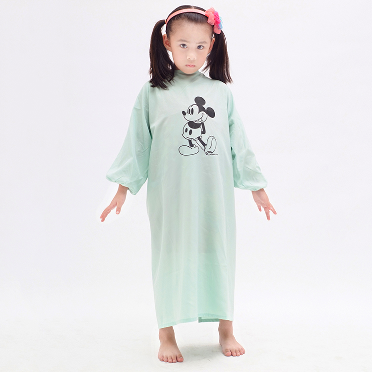 Summer thin cartoon children's cloth care shop baby long sleeve anti-dressing children's hair cut special hair cloth