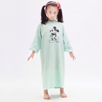 Summer thin cartoon childrens cloth barber shop baby long sleeve anti-dressing childrens hair cutting special hair cloth