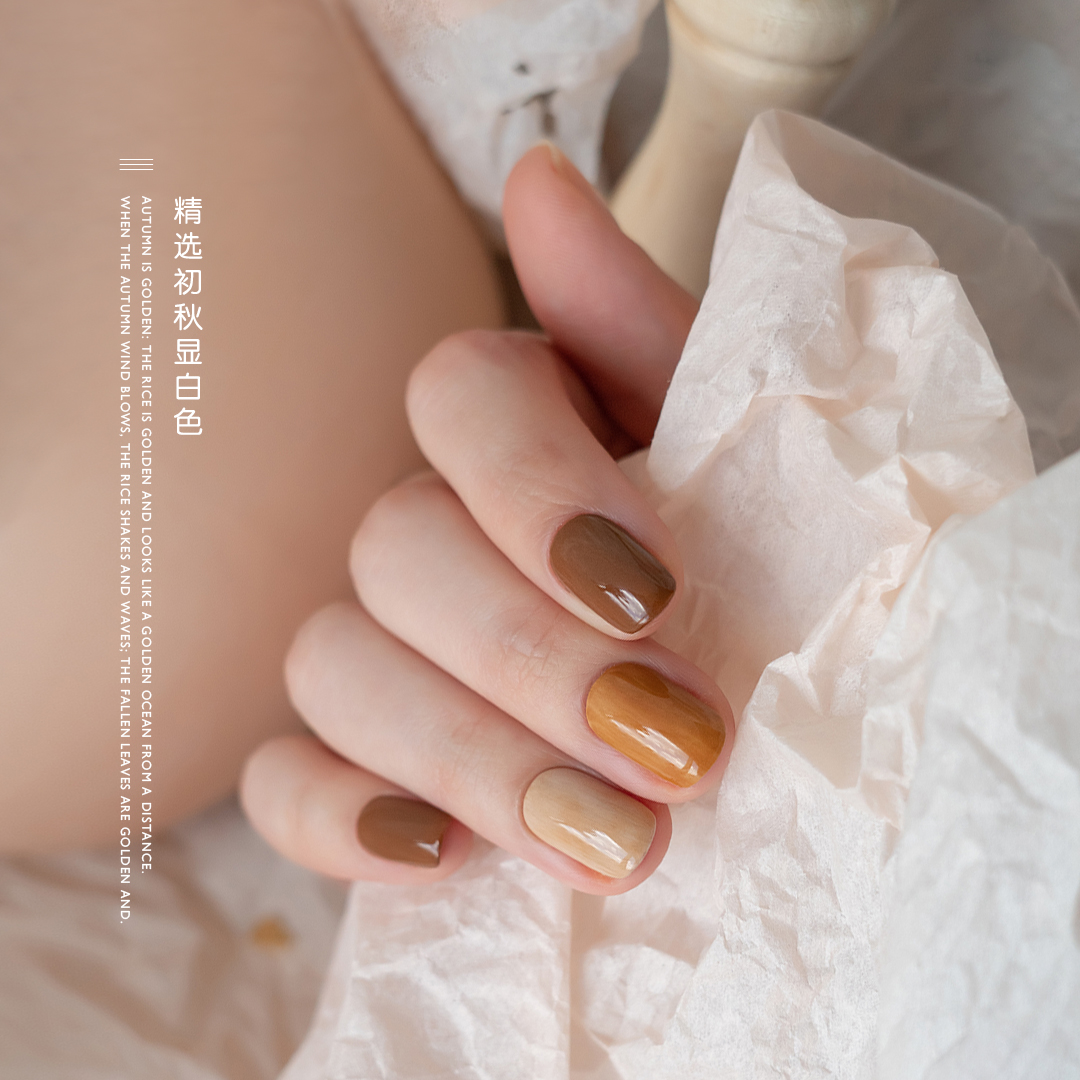 PINNI pinnée 2022 new pint of white nail polish Jiao sugar milk curry naked color meme phototherapy glue