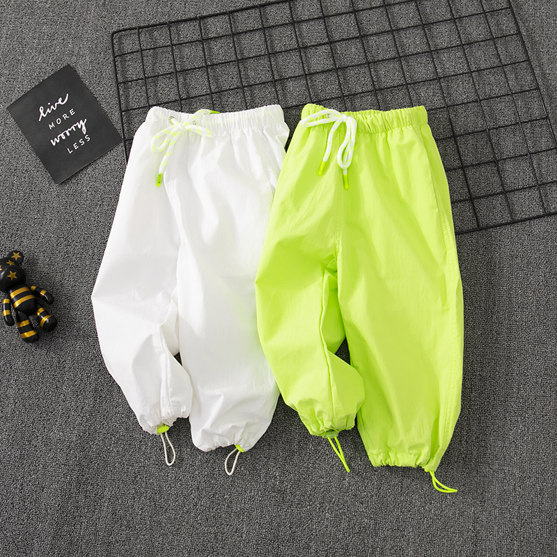 Children's Pants, Boys' Spring and Autumn Loose Wide-Leg Pants, Girls' Long Pants, Korean Style Trendy Sports Pants, Casual Pants for Older Children