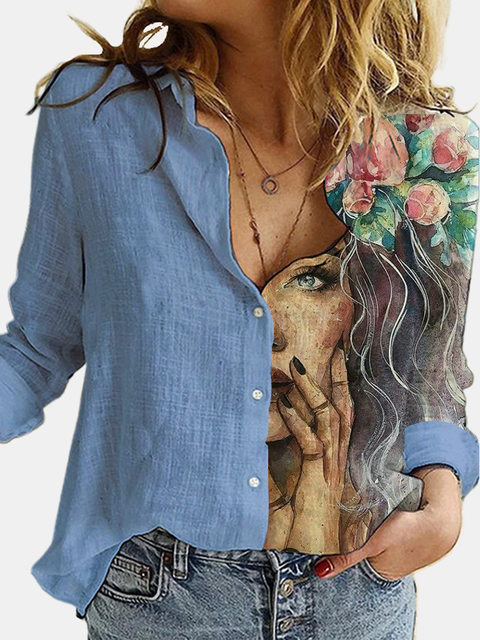 2021New fashion women blouse clothing loose shirt tops