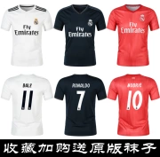 Trang phục bóng đá 18-19 áo Real Madrid thứ 7 C Ronaldo 11th Bell sân nhà áo thứ hai phù hợp với nam và nữ