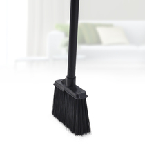 Business black broom bristle small broom short handle bathroom broom Plastic wire broom ground brush dust broom