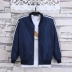 Mùa xuân và mùa thu thanh niên của nam giới bóng chày cổ áo jacket của nam giới thời trang Hàn Quốc thể thao giản dị áo khoác áo bomber jacket Đồng phục bóng chày