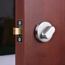 Dark lock single face Lock Universal ultra-thin square tongue background wall 304 single tongue toilet door lock indoor invisible door lock