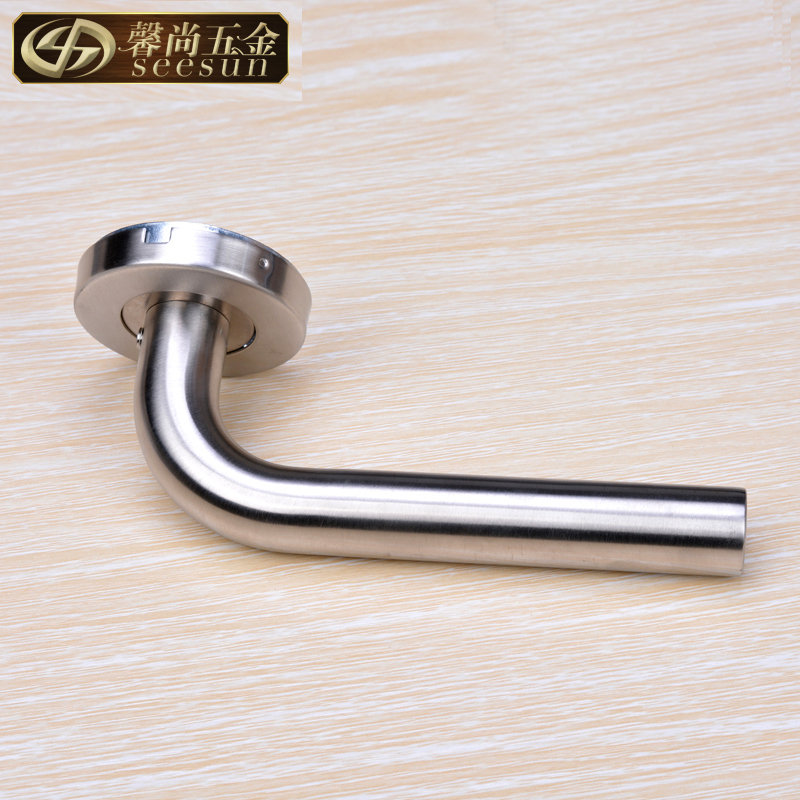Invisible door Ming fit handle bedroom inner room single side door handle stainless steel single-sided dark door toilet wood door modern